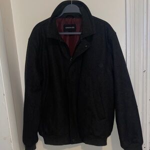 London Fog Men's Burgundy-Lined Puffer Jacket